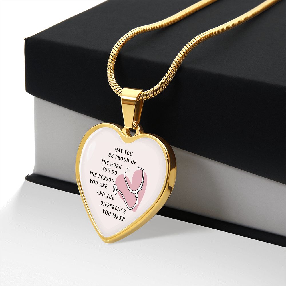 Healthcare Workers Heart Necklace Ladies Gift For Nurses, Doctors, & Other Medical Staff