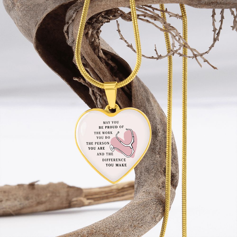 Healthcare Workers Heart Necklace Ladies Gift For Nurses, Doctors, & Other Medical Staff