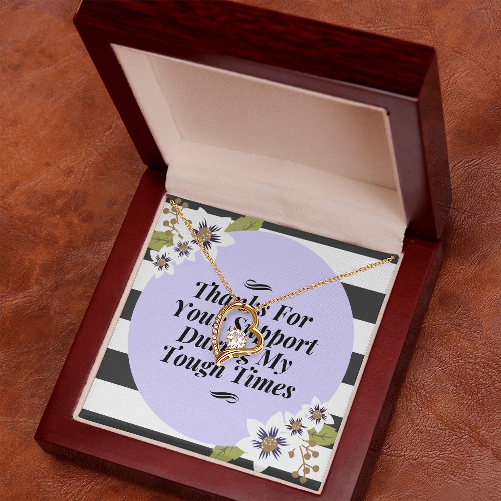 Thank You For Your Support Forever Love Necklace Gift For Her