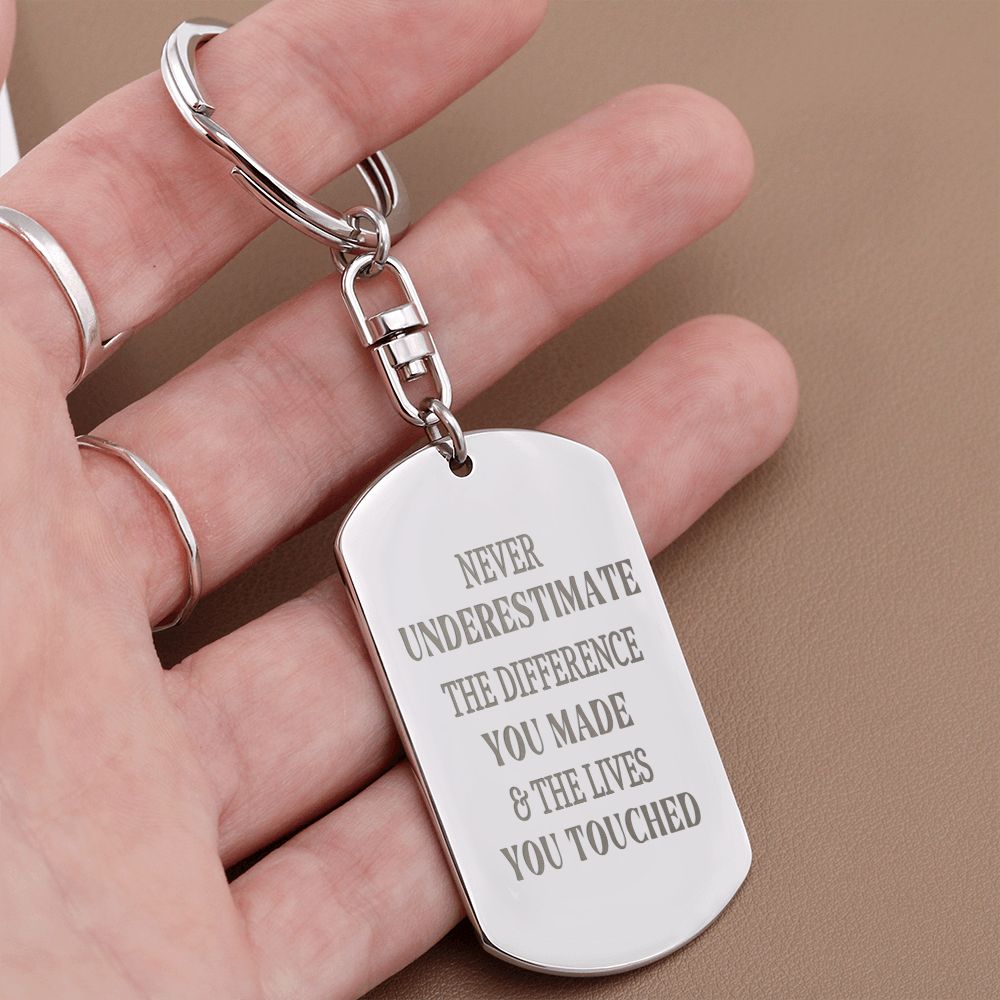 Essential Workers Keychain Gift for Teachers, Nurses, Mentors, Social Workers and Other Community Service Workers