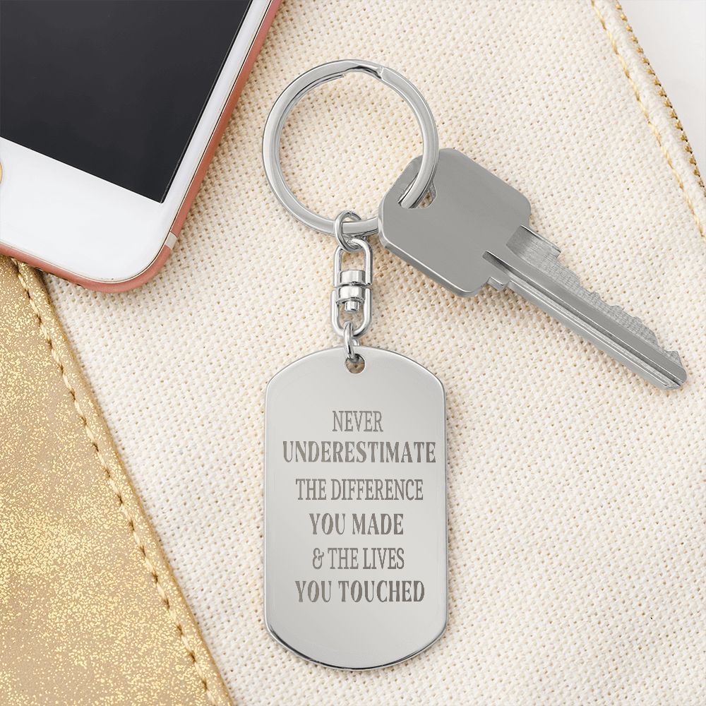 Essential Workers Keychain Gift for Teachers, Nurses, Mentors, Social Workers and Other Community Service Workers