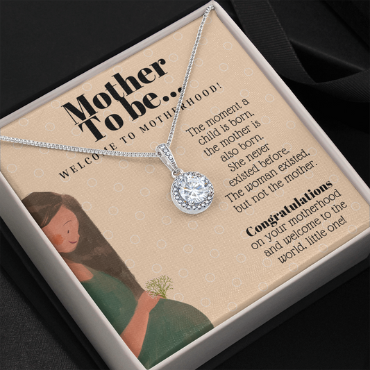 Mother To Be 14k White Gold Eternal Hope Necklace Gift For New Mother Celebrating Motherhood