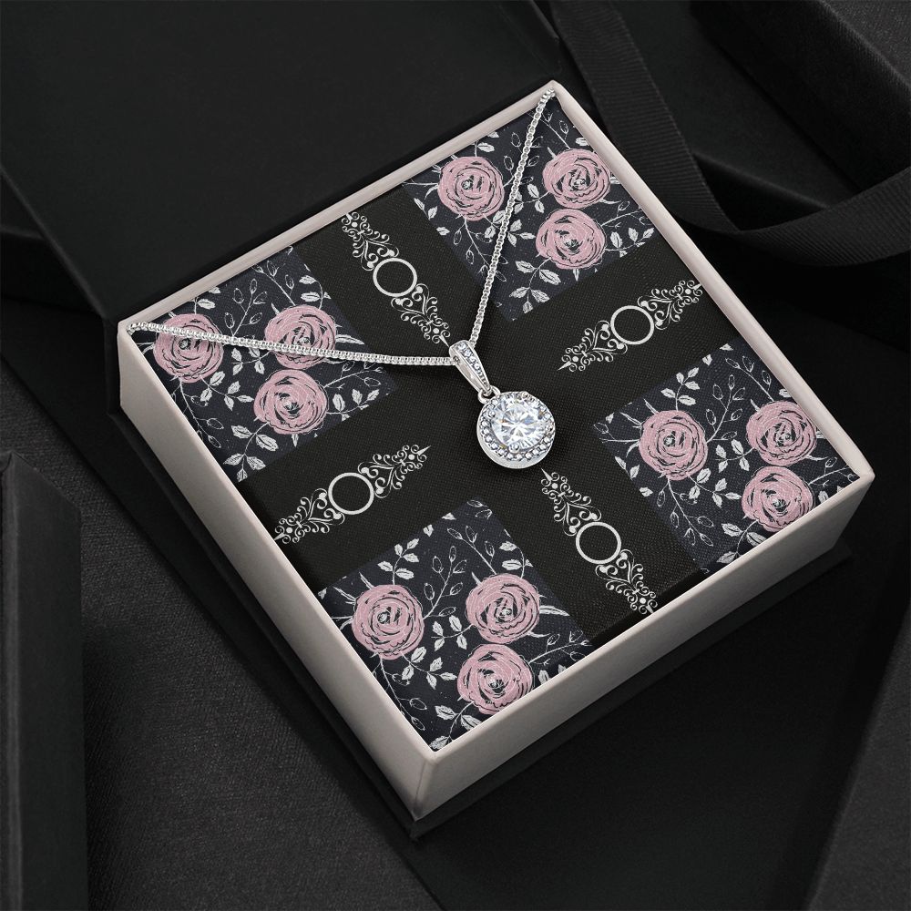 No Message Plain Pattern Eternal Hope Necklace Gift For Her