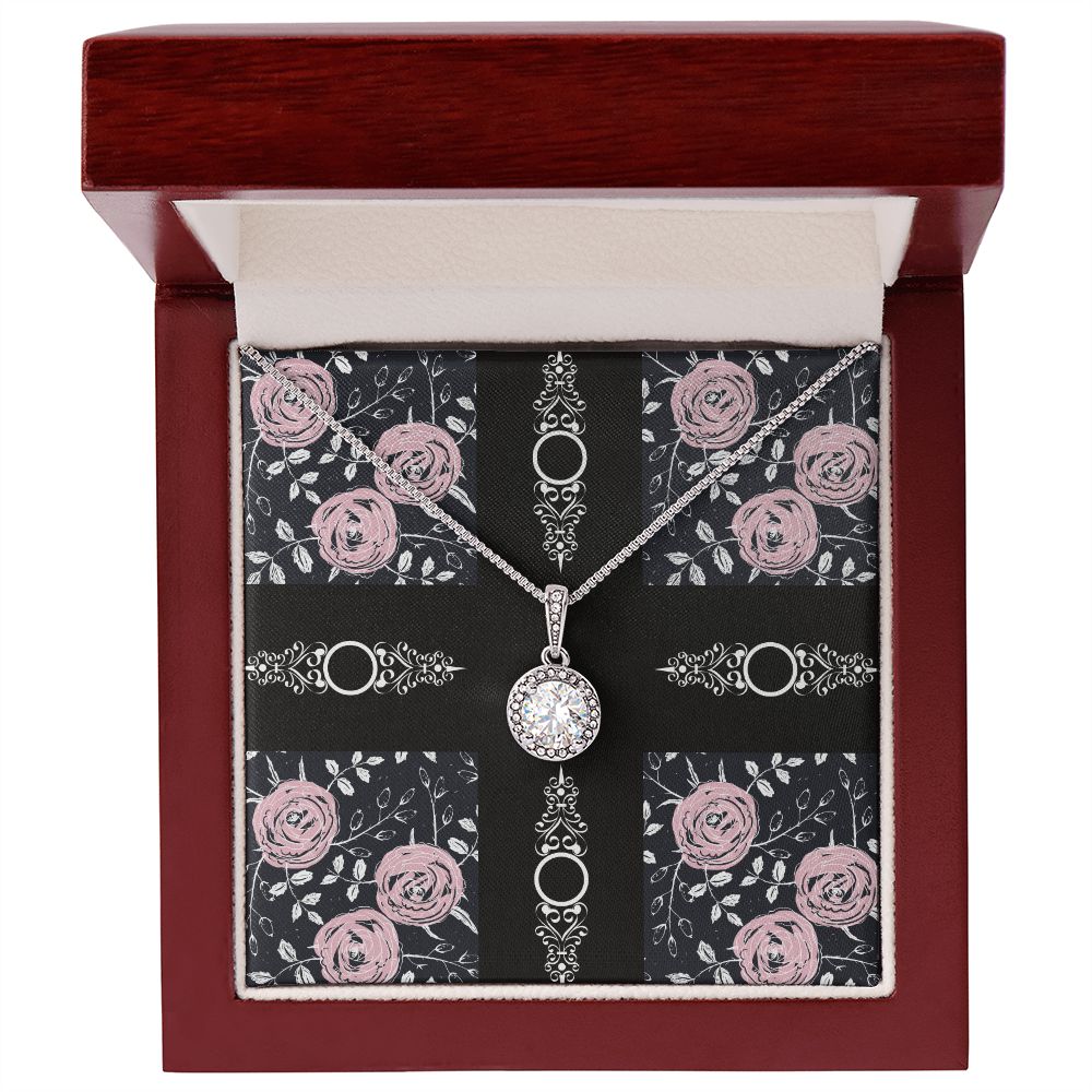 No Message Plain Pattern Eternal Hope Necklace Gift For Her