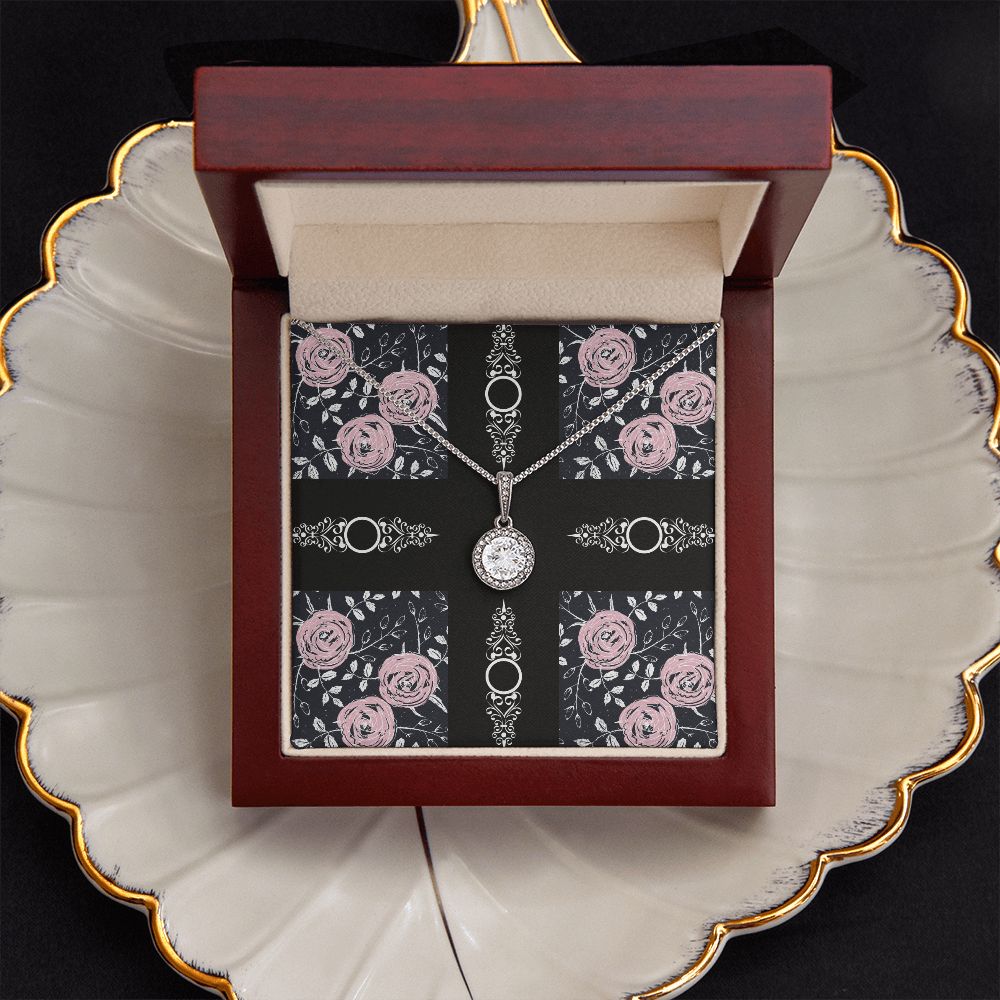 No Message Plain Pattern Eternal Hope Necklace Gift For Her