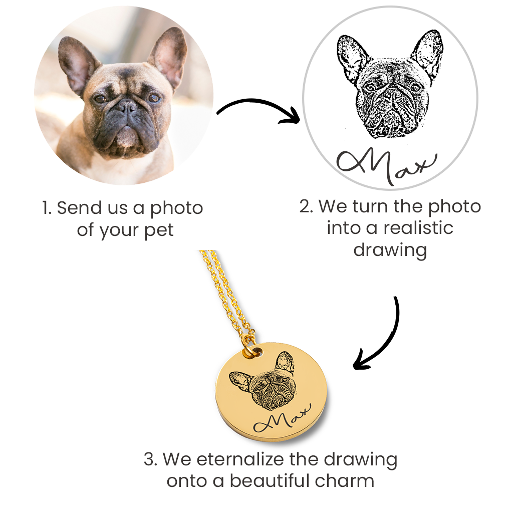 Pet Portrait Keychain