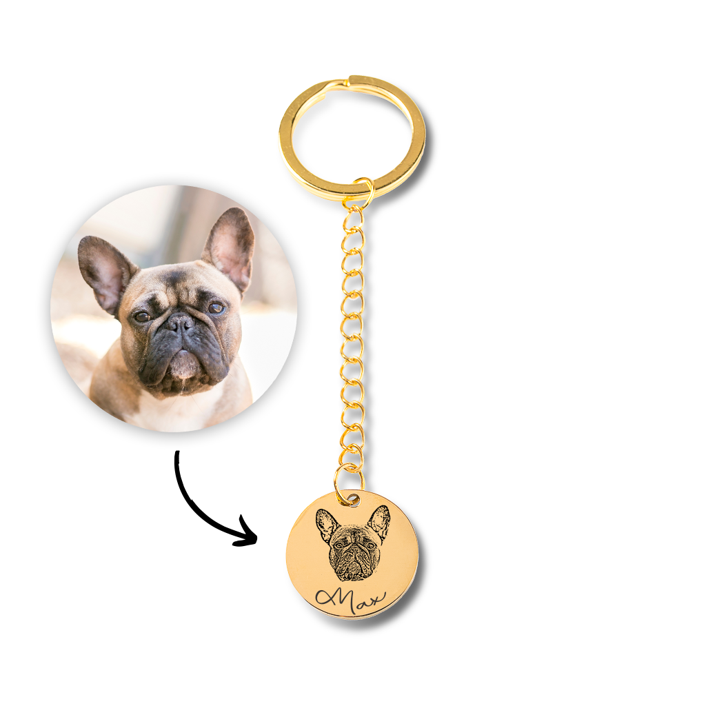 Pet Portrait Keychain