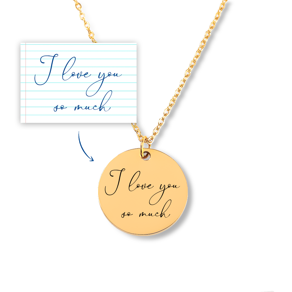 Handwritten Message Necklace