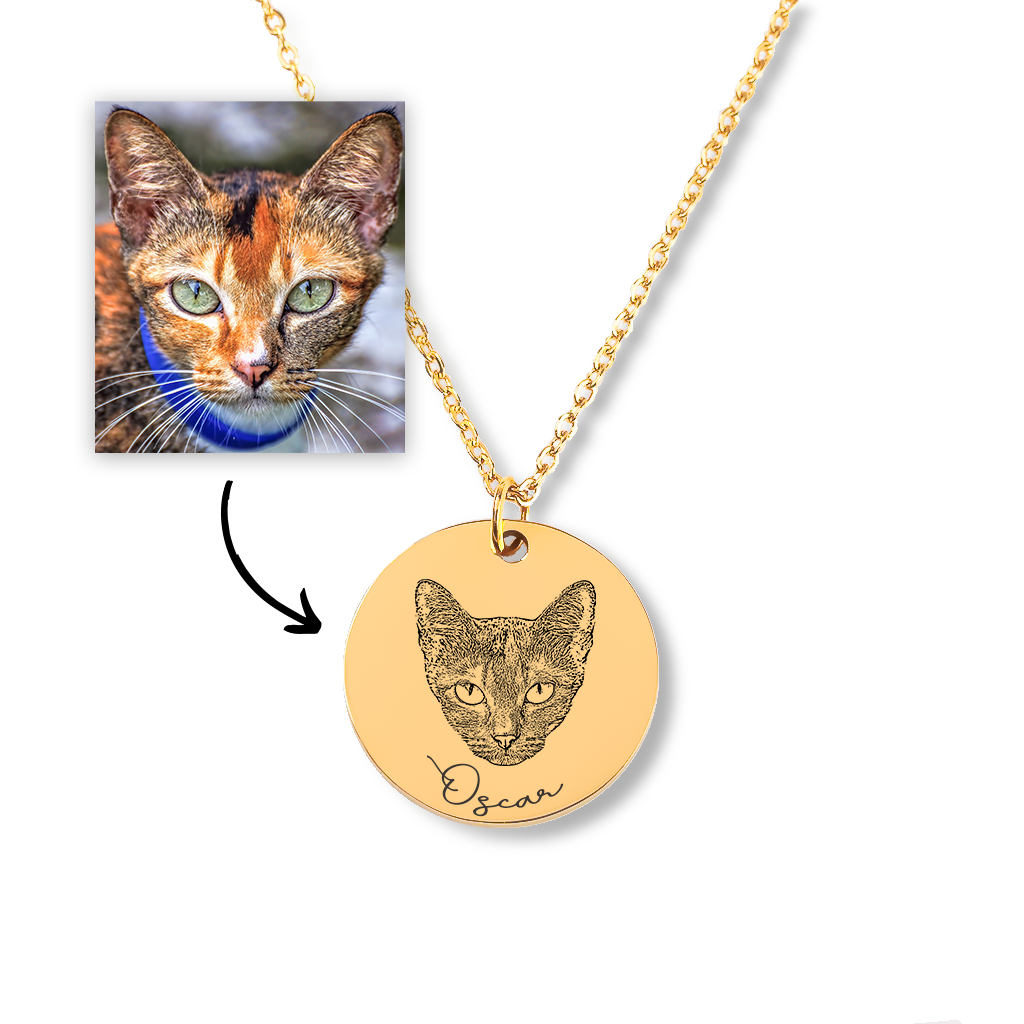 Cat Portrait Necklace