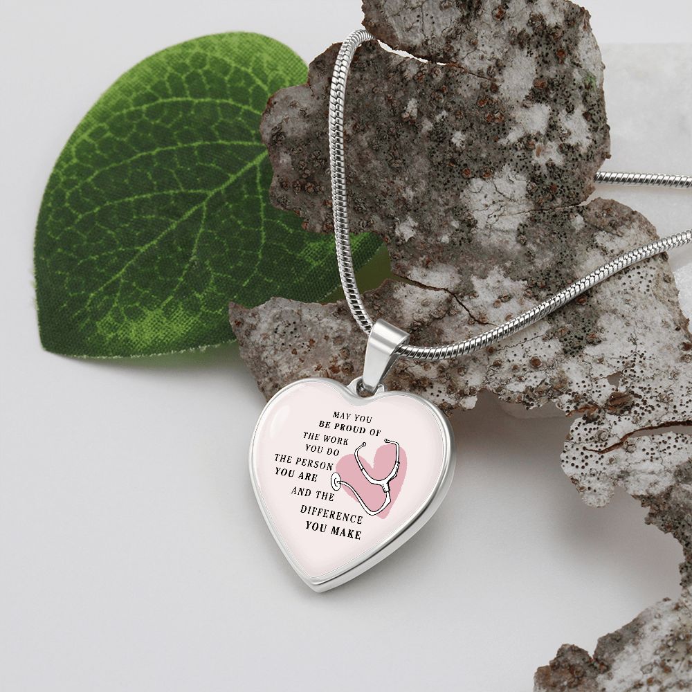 Healthcare Workers Heart Necklace Ladies Gift For Nurses, Doctors, & Other Medical Staff