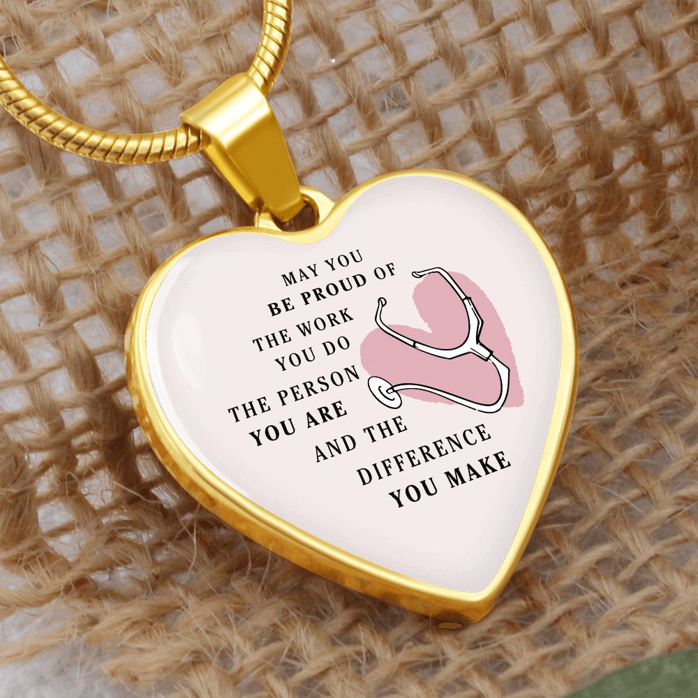 Healthcare Workers Heart Necklace Ladies Gift For Nurses, Doctors, & Other Medical Staff