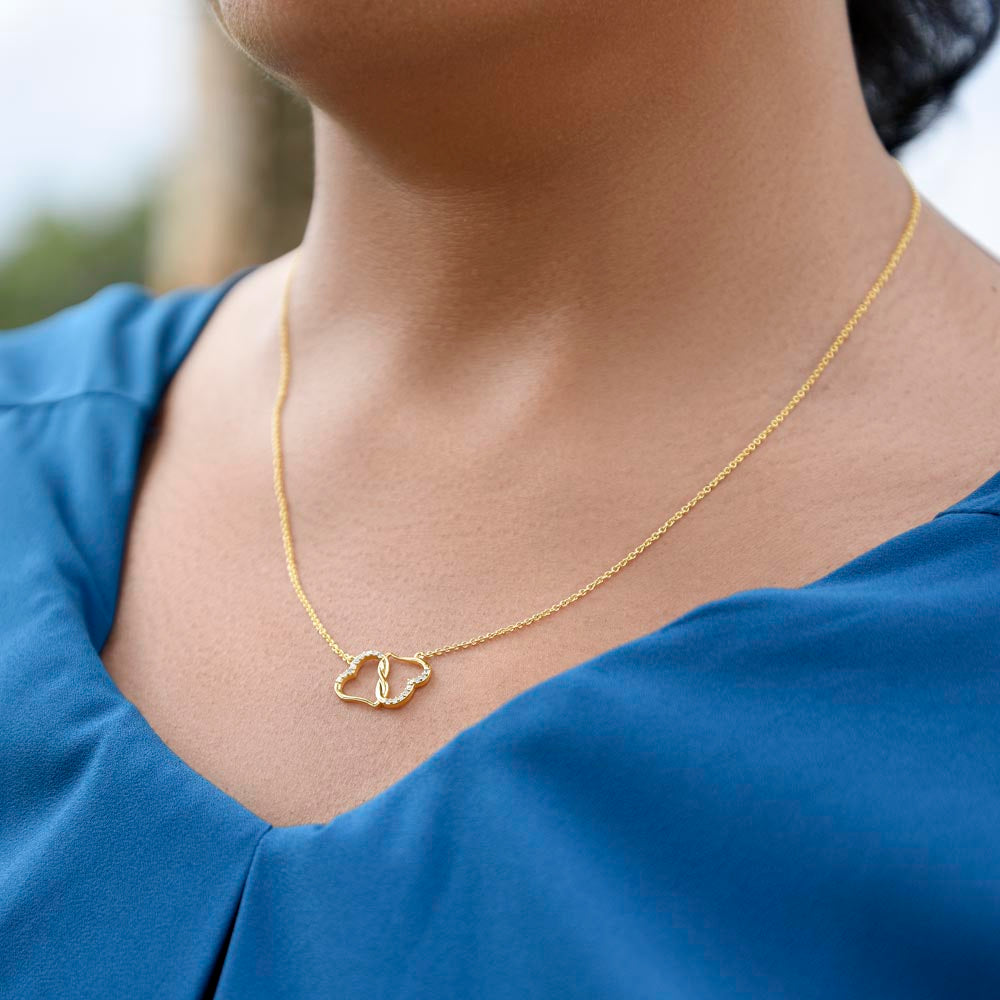 Motherhood Necklace of 10k Solid Gold with 18 Single Cut Diamonds To Celebrate Motherhood Baby Shower Gift For Her