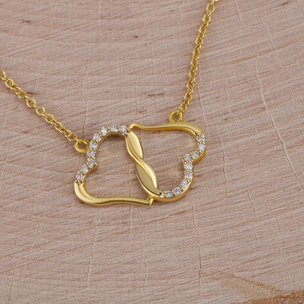 Shaadi Mubarak Everlasting Love Interlocking Hearts Necklace Gift For The Bride