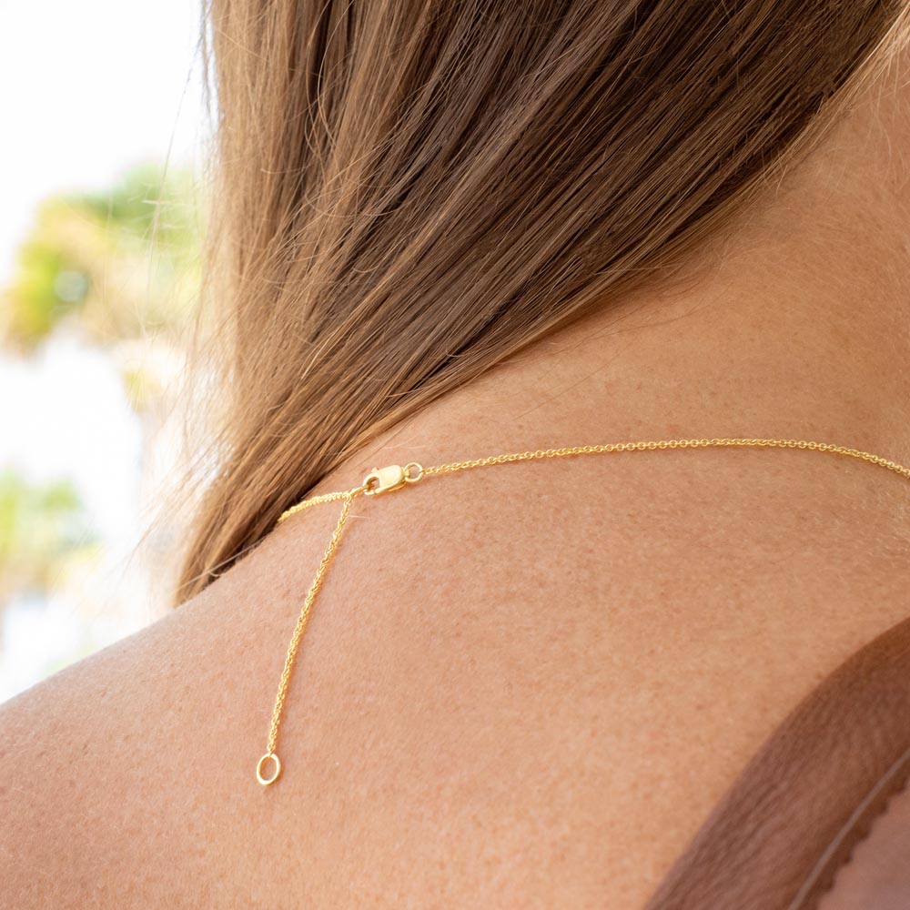 To My Wife-To-Be Solid Gold Interlocking Hearts Necklace with Pave Diamonds Gift For The Bride
