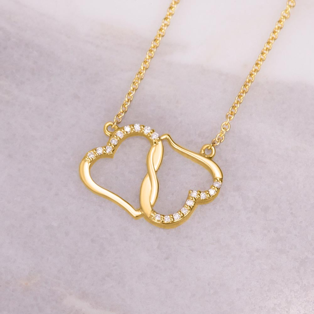 Shaadi Mubarak Everlasting Love Interlocking Hearts Necklace Gift For The Bride