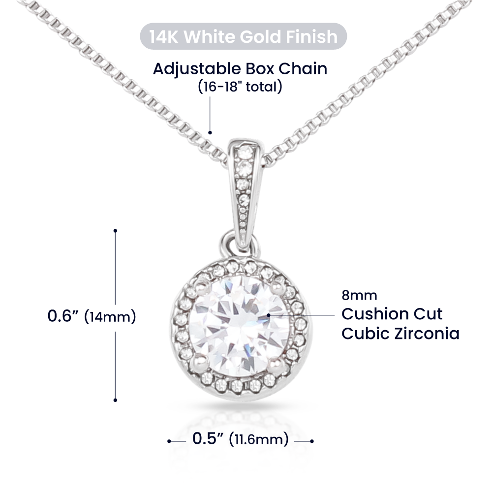 Mother To Be 14k White Gold Eternal Hope Necklace Gift For New Mother Celebrating Motherhood