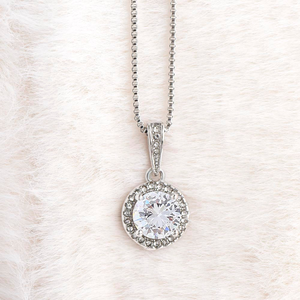 No Message Plain Pattern Eternal Hope Necklace Gift For Her
