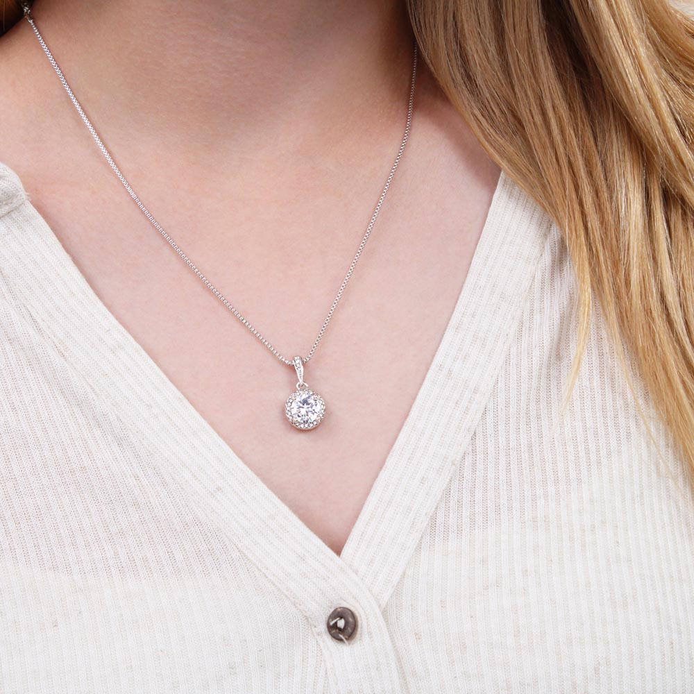 No Message Plain Pattern Eternal Hope Necklace Gift For Her