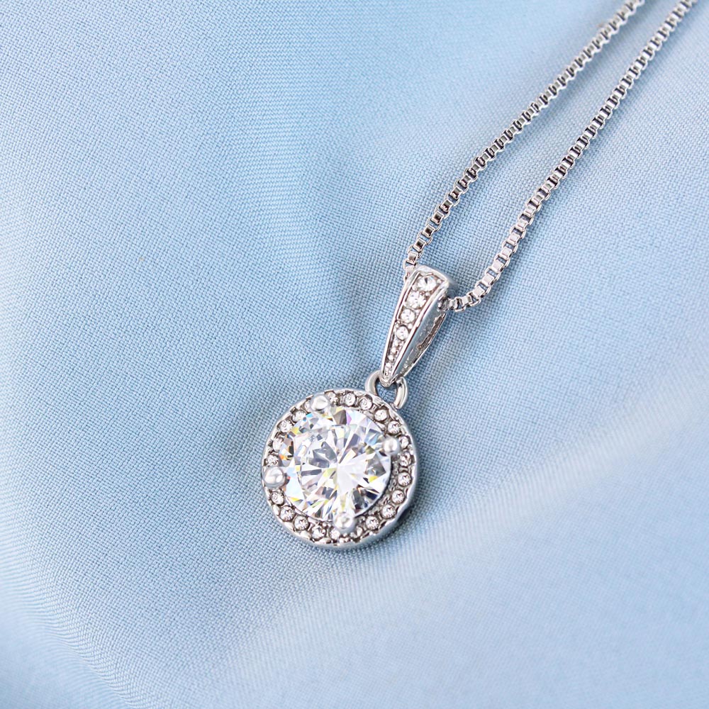 Mother To Be 14k White Gold Eternal Hope Necklace Gift For New Mother Celebrating Motherhood
