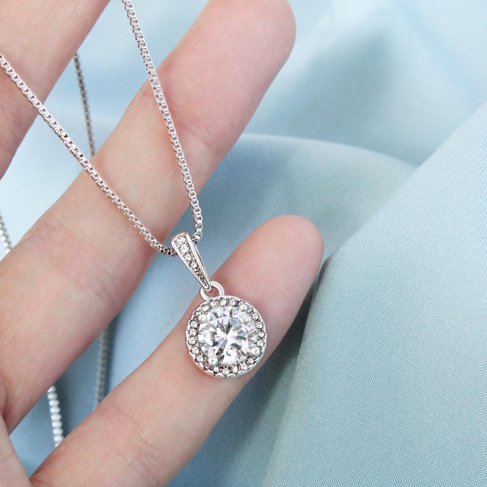 Mother To Be 14k White Gold Eternal Hope Necklace Gift For New Mother Celebrating Motherhood