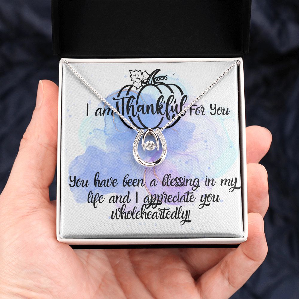 I Am Thankful For You Necklace Gift For Her