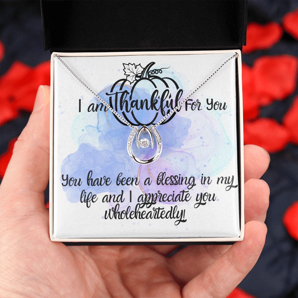 I Am Thankful For You Necklace Gift For Her