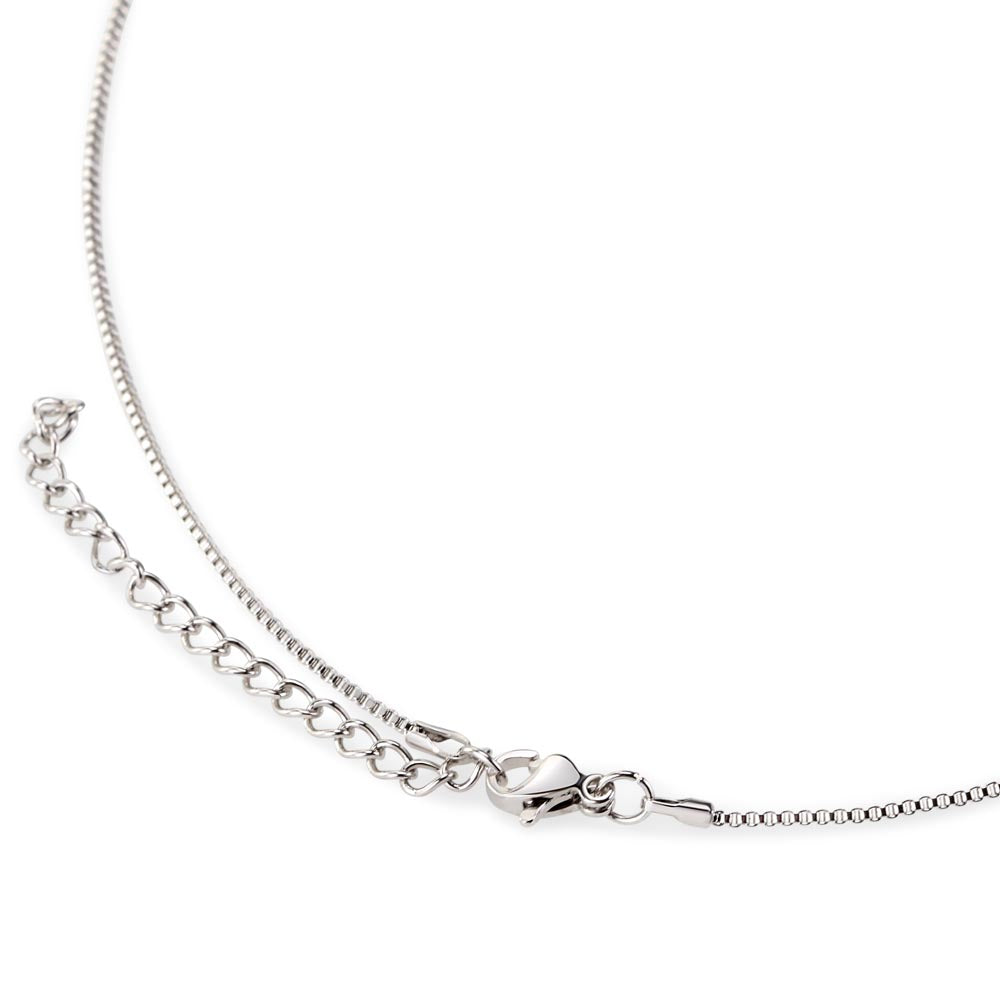White Gold Cubic Zirconia Crystal Necklace Gift For Her Achievement