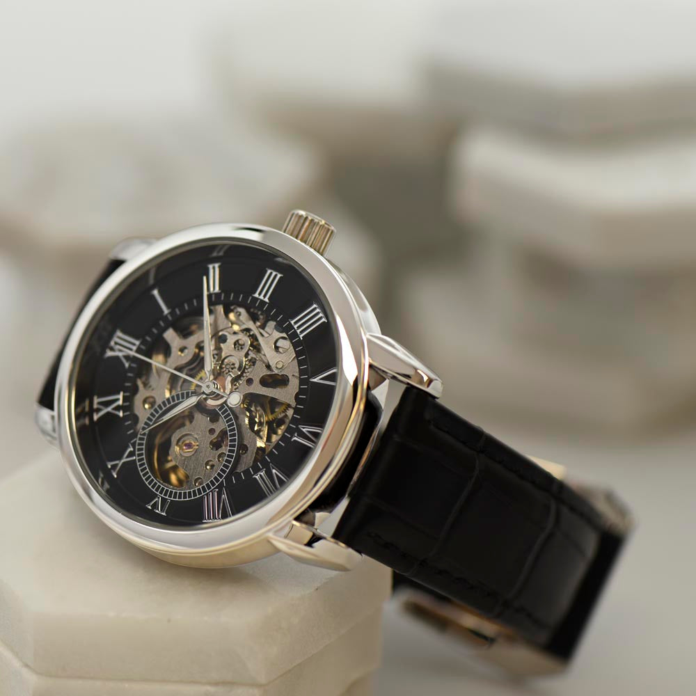Shaadi Mubarak Men's Openwork Watch Gift For The Groom