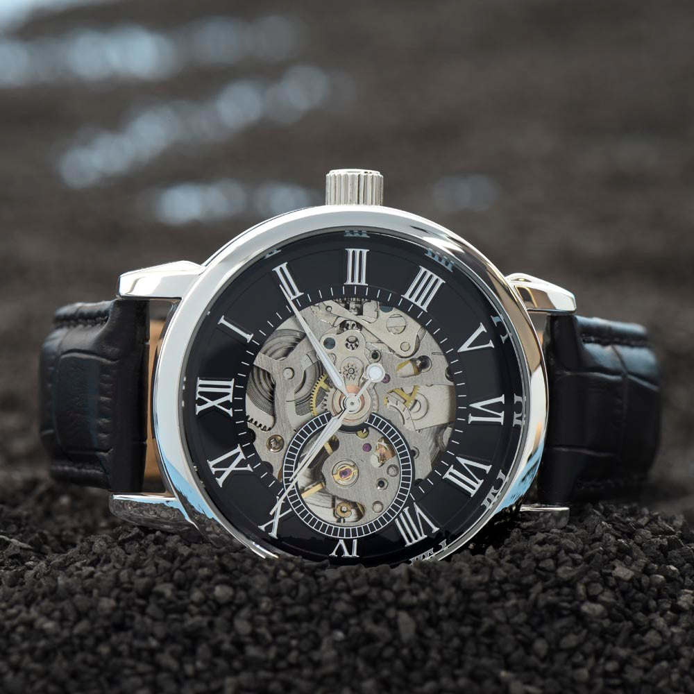 Men's Openwork Watch Nikkah Mubarak Muslim Wedding Gift For The Groom