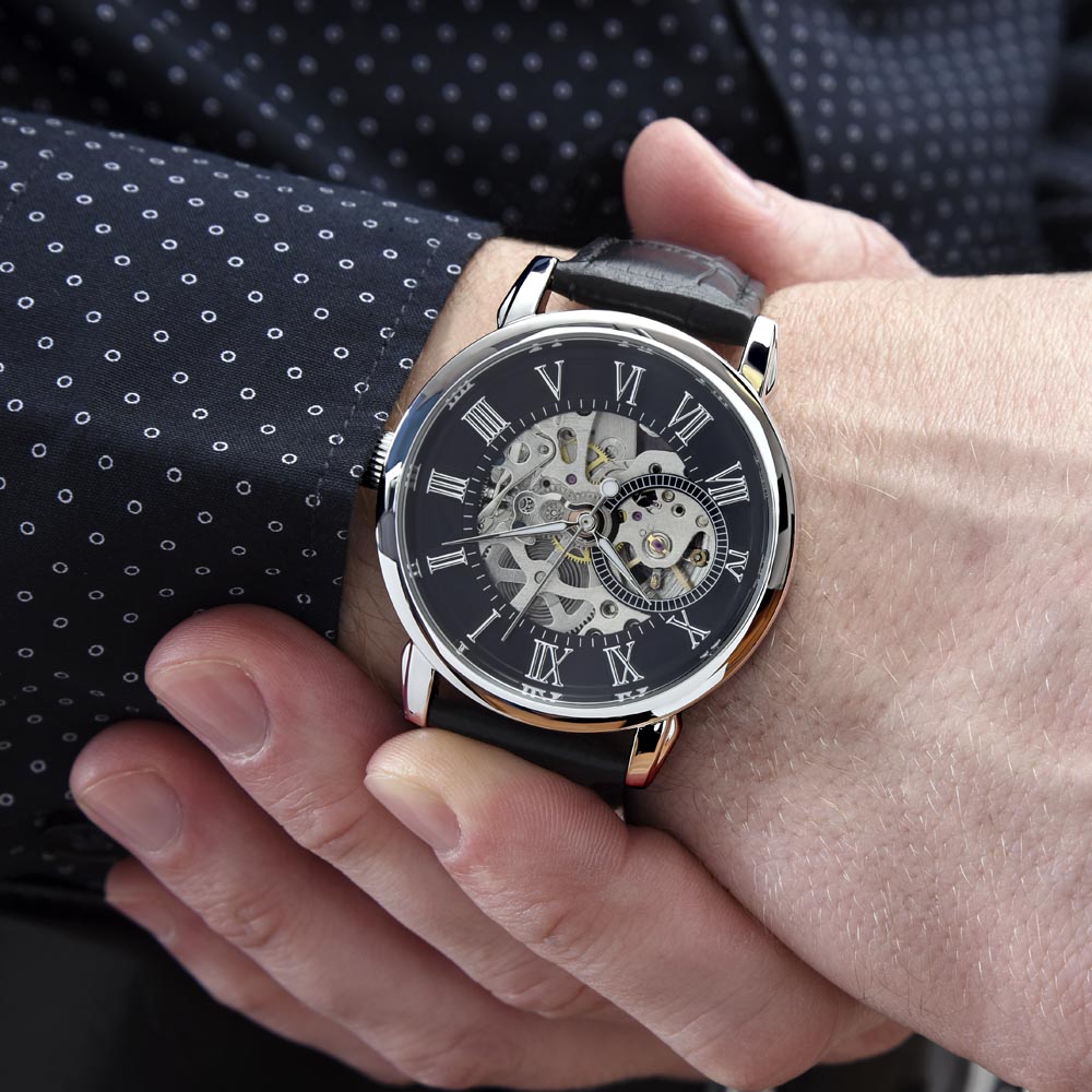 Shaadi Mubarak Men's Openwork Watch Gift For The Groom
