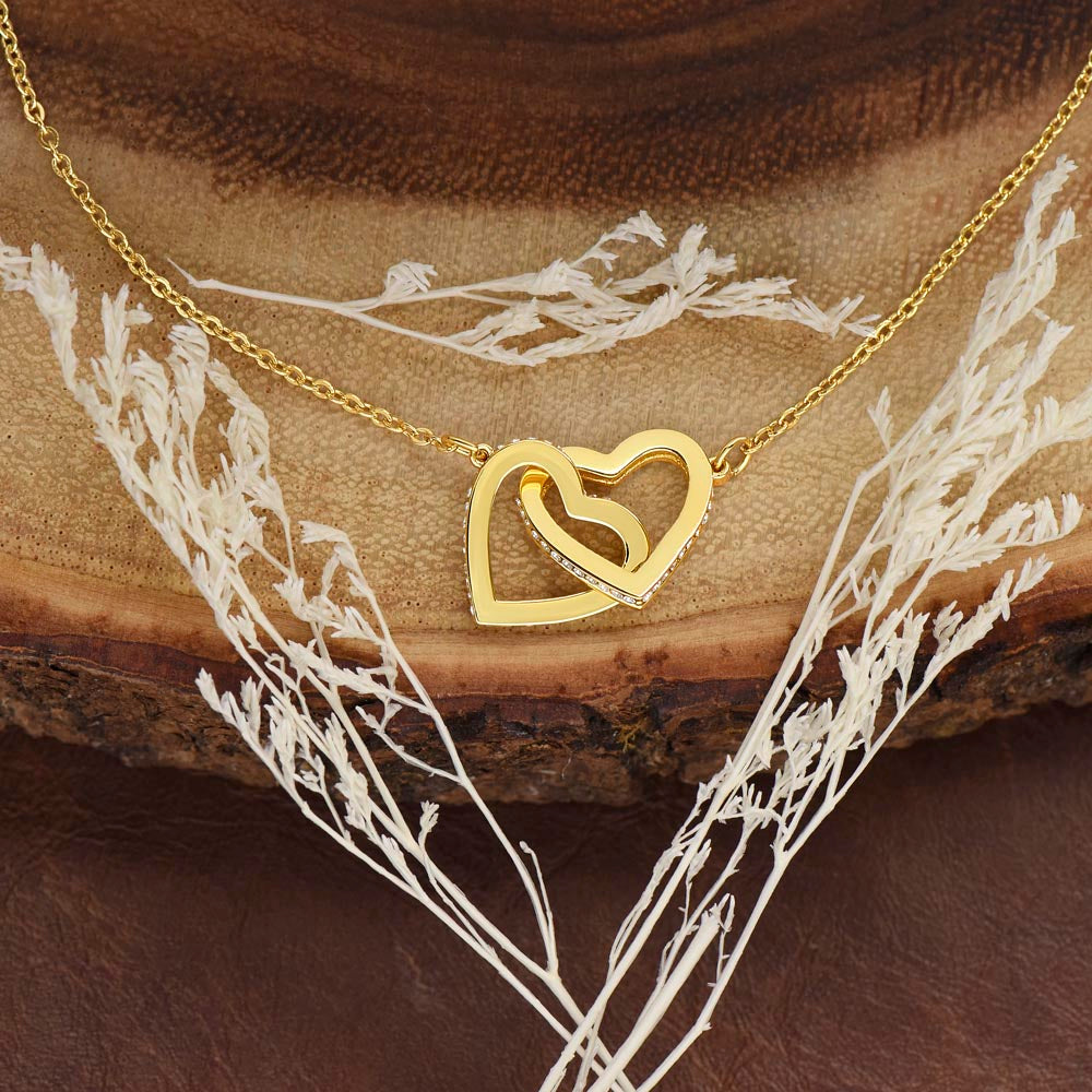 To My Bonus Mom Interlocking Hearts Necklace Gift for Step Mothers