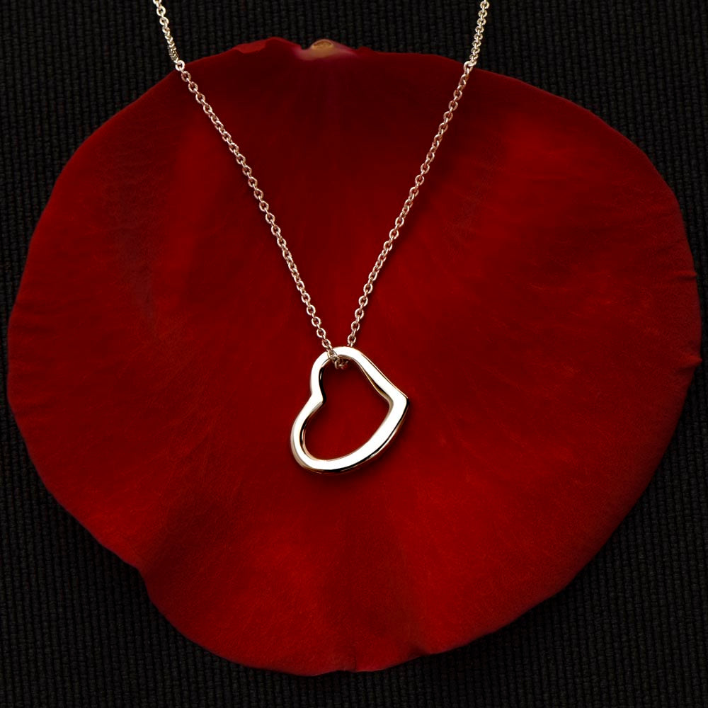 To My Most Loving Aunt Delicate Heart Necklace Gift For Her