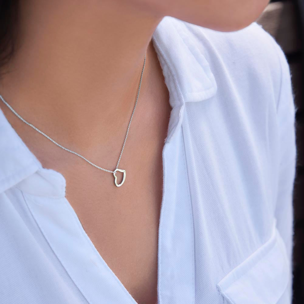 To My Most Loving Aunt Delicate Heart Necklace Gift For Her