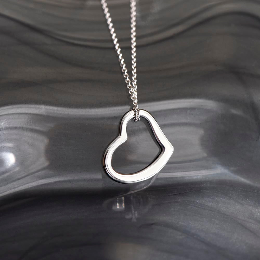 To My Most Loving Aunt Delicate Heart Necklace Gift For Her
