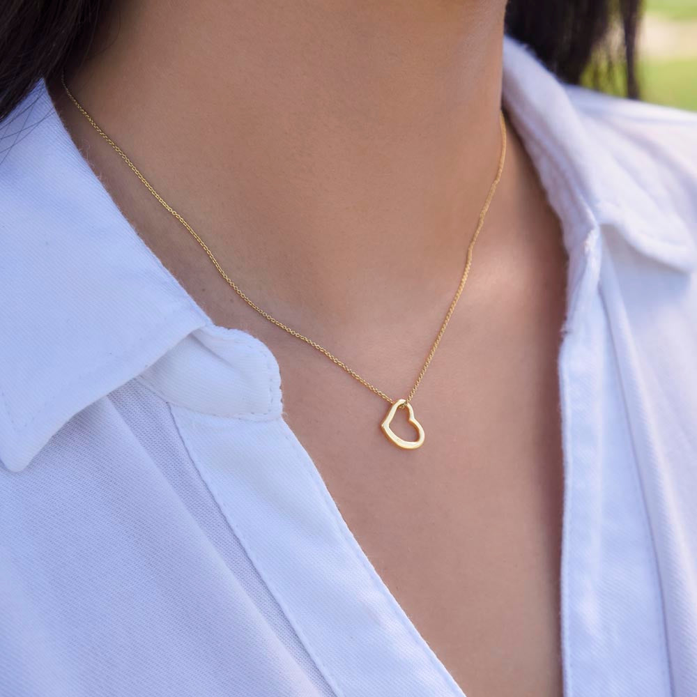 To My Most Loving Aunt Delicate Heart Necklace Gift For Her