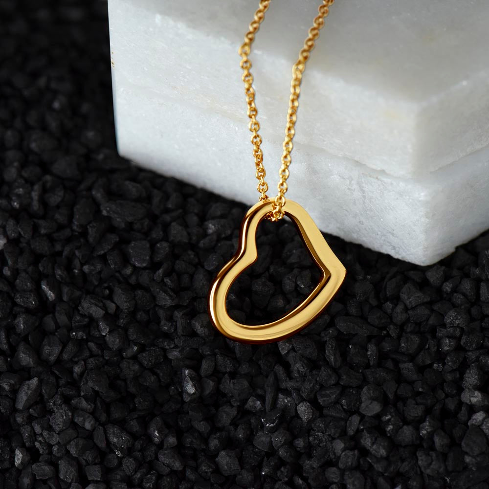 To My Most Loving Aunt Delicate Heart Necklace Gift For Her