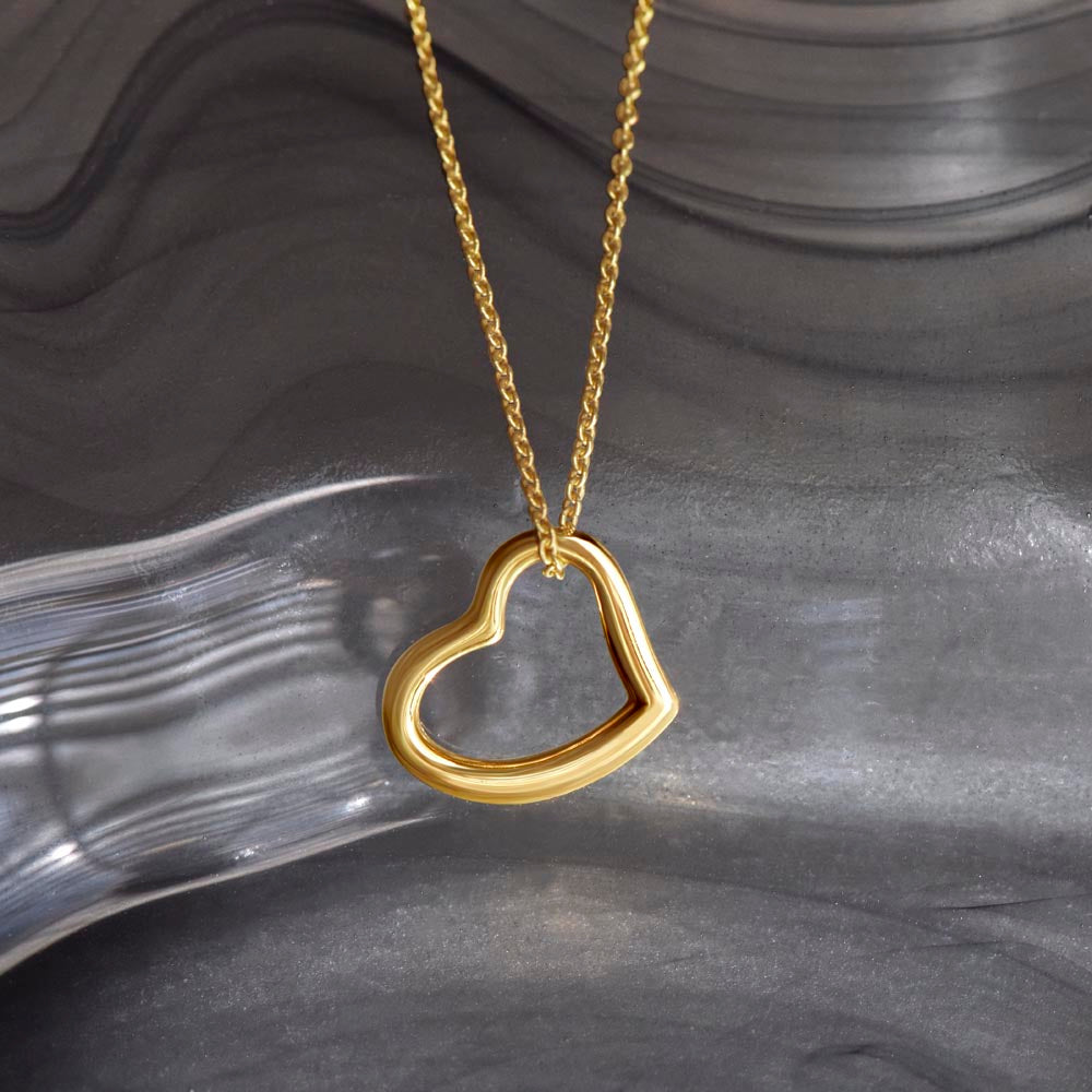 To My Most Loving Aunt Delicate Heart Necklace Gift For Her