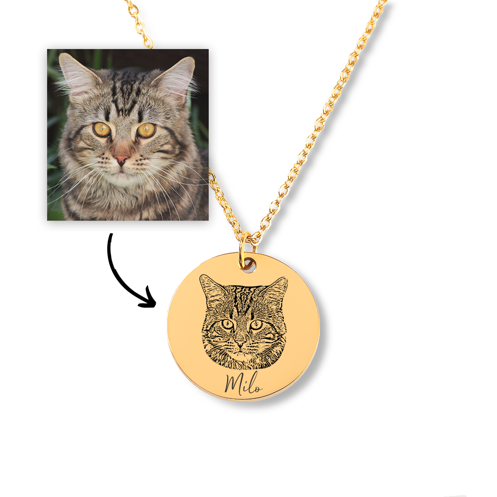 Cat Portrait Necklace