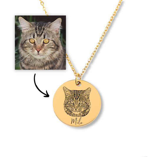 Cat Portrait Necklace