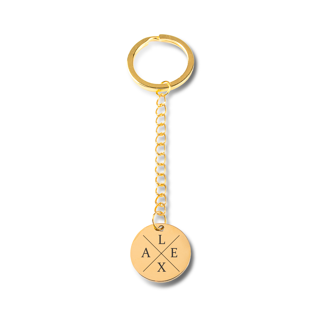 Custom Initials Keychain