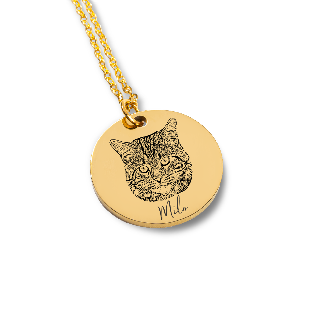 Cat Portrait Necklace