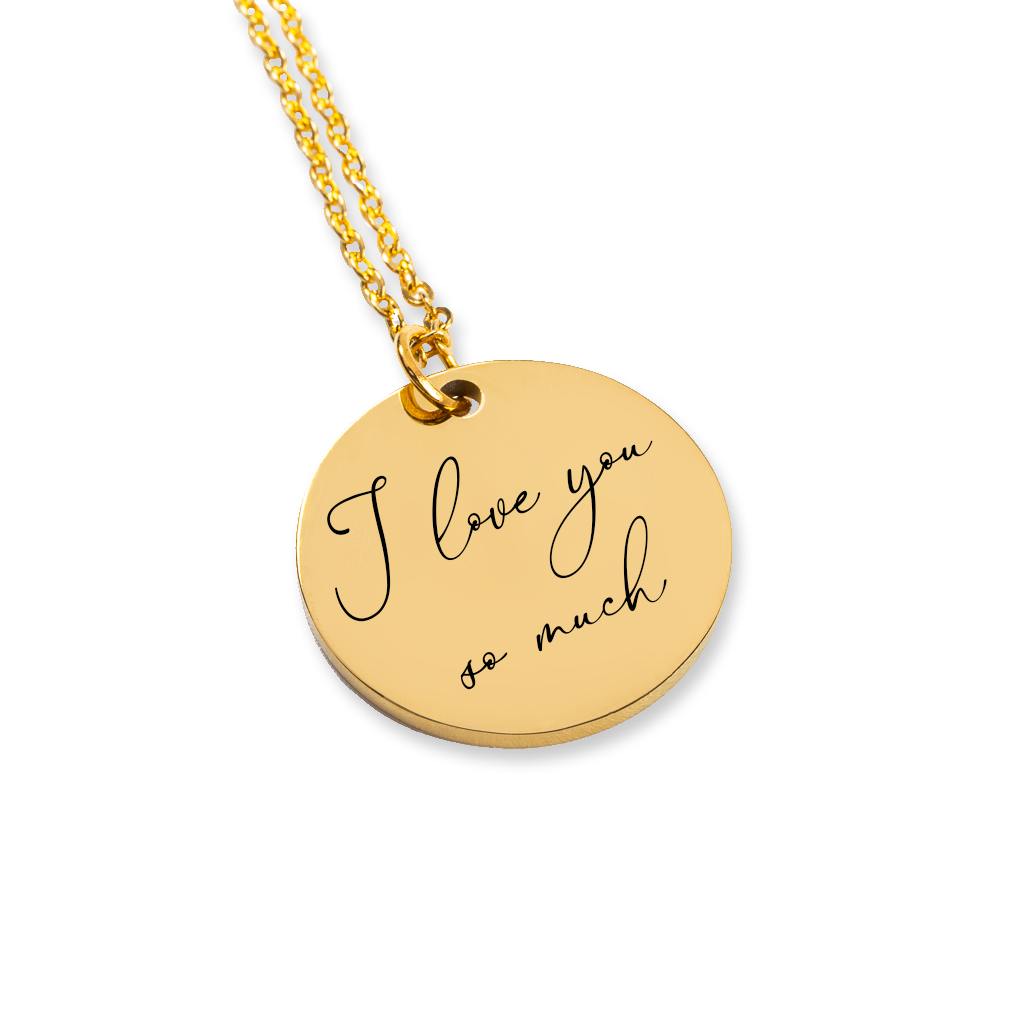 Handwritten Message Necklace